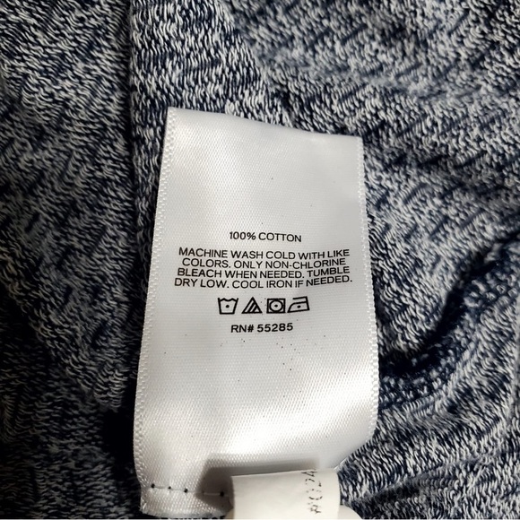 Express Polo Shirt Blue White Stripes Size Large - Picture 7 of 11